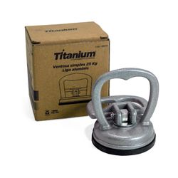 Ventosa Simples de Alumínio Titanium 25kg, 5,7cm