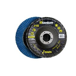 Disco Flap Power Curvo Zircônio Titanium - 4.1/2 GR40