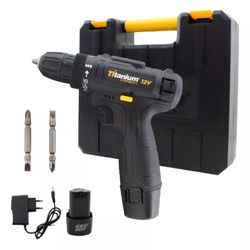 Parafusadeira 12V Special Edition Preta T12 Bivolt Titanium 06212