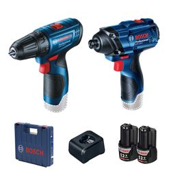 Kit Bosch Parafusadeira GSR120-LI + Chave Impacto GDR120-LI