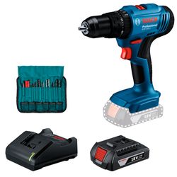 Parafusadeira Furadeira de Impacto 1/2" 18V com 1 Bateria Bosch GSB 183-LI