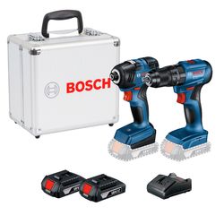 Combo Bosch GSB 185-LI + GDR 18V-200 com 2 Baterias + Maleta