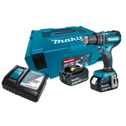 Parafusadeira e Furadeira de Impacto a Bateria 18V Makita DHP485RF1J