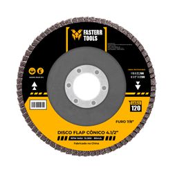 Disco Flap Grão 120 4.1/2" Fasterr FSTC10