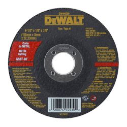 Disco de Corte 4.1/2" DEWALT DW44530