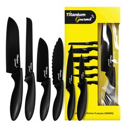 Kit de Facas Prime 6 Peças Titanium 06895