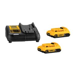 Kit 2 Baterias 20V 2,0Ah com Carregador DEWALT DCB203C2-BR