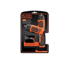 Parafusadeira a Bateria 3,6V 1/4" com LED Bivolt Black&Decker BDCS36F-BR