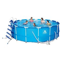 Piscina de Armação 16.000L com Filtro 110V, Lona e Escada Belfix - 510400