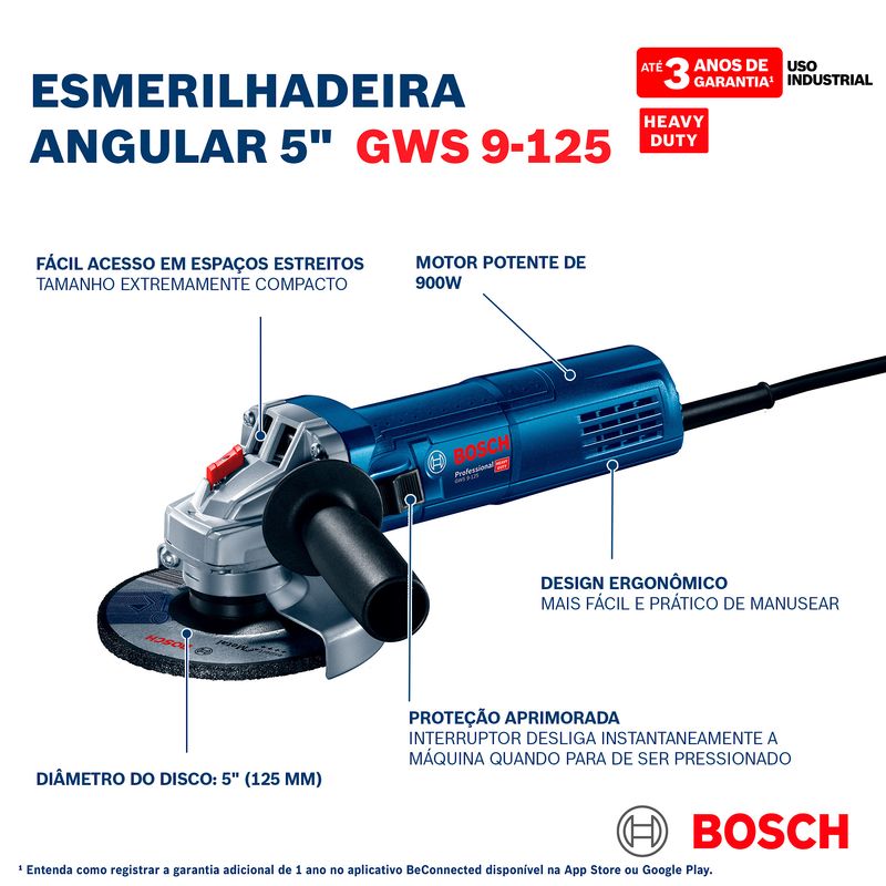 Esmerilhadeira Angular 5 900W 220V Bosch GWS 9-125 8.jpg