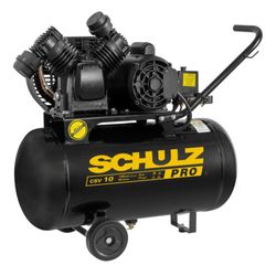 Compressor de Ar Portátil 10 Pés 50L 2HP 140 PSI 110V Schulz CSV 10PRO/50