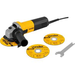Esmerilhadeira Angular 4.1/2" 650W com 3 Discos Vonder EAV650