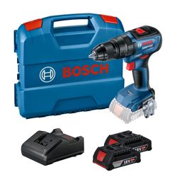 Parafusadeira Furadeira de Impacto 1/2" 18V com 2 Baterias Bosch GSB 18V-50