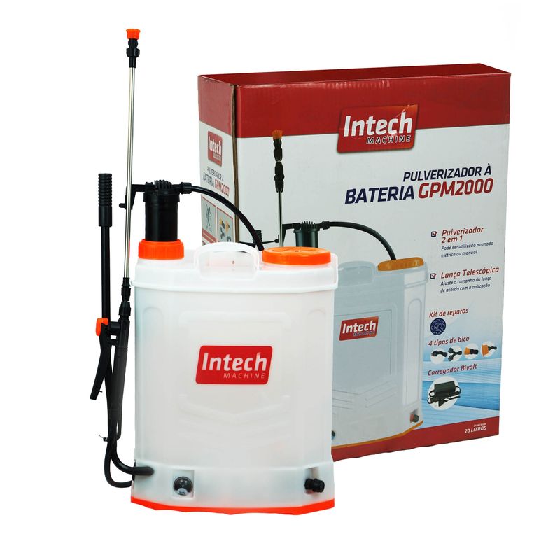 Pulverizador Costa 20L a Bateria Intech Machine GPM2000 6