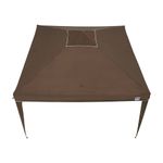 Tenda-Gazebo-Dobravel-3x3m-em-Poliester-Marrom-Bel-Lazer-18
