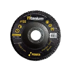 Disco Flap Power Curvo Zircônio 4.1/2” Gr 60 Titanium 05793