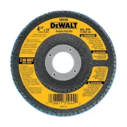 Disco Flap 4.1/2" Gr 60 Fibra Dewalt DW8308-BR