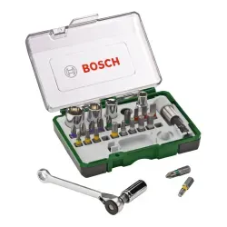 Kit De Pontas E Soquetes Para Parafusar Com 27 Peças Bosch