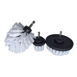 Kit com 3 Escovas de Limpeza para Furadeira/Parafusadeira Macia Sigma
