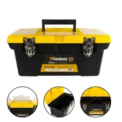 Caixa De Ferramentas 16 Pol. Capacidade De Carga Até 15kg Titanium 7511